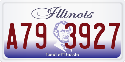 IL license plate A793927