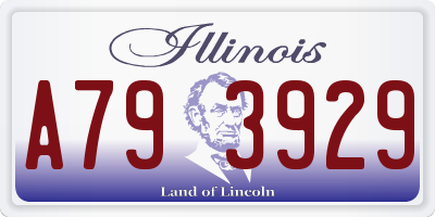 IL license plate A793929