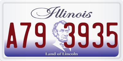 IL license plate A793935
