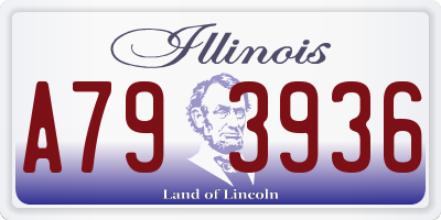 IL license plate A793936
