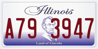 IL license plate A793947