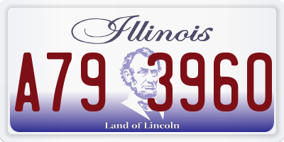 IL license plate A793960