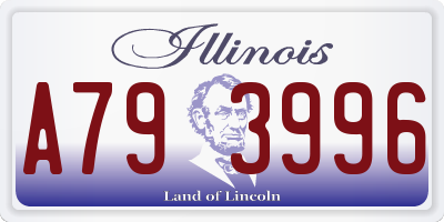 IL license plate A793996