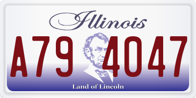 IL license plate A794047