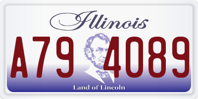 IL license plate A794089