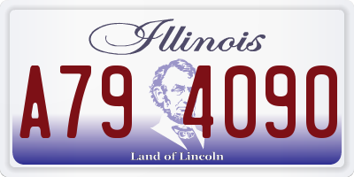IL license plate A794090