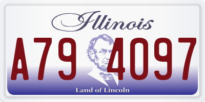 IL license plate A794097