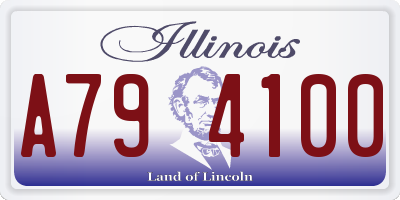 IL license plate A794100