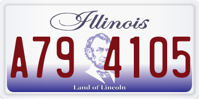 IL license plate A794105