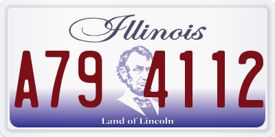 IL license plate A794112