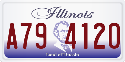 IL license plate A794120