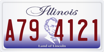 IL license plate A794121