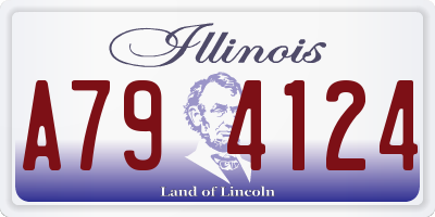 IL license plate A794124