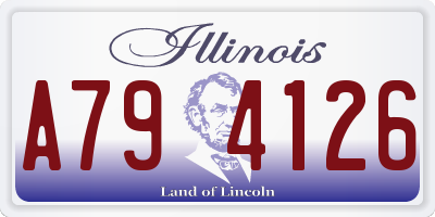 IL license plate A794126
