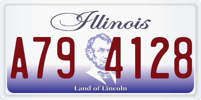 IL license plate A794128