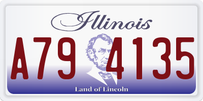 IL license plate A794135