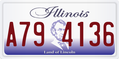 IL license plate A794136