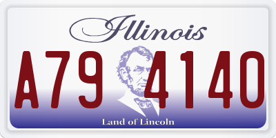 IL license plate A794140