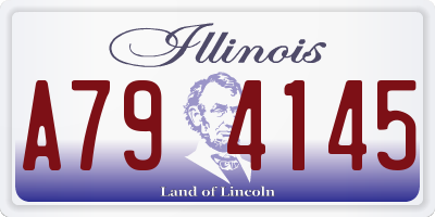 IL license plate A794145