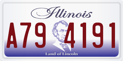 IL license plate A794191