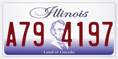 IL license plate A794197