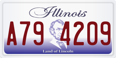 IL license plate A794209
