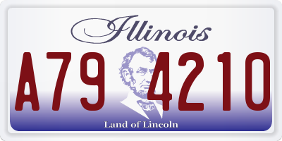 IL license plate A794210