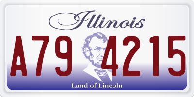 IL license plate A794215