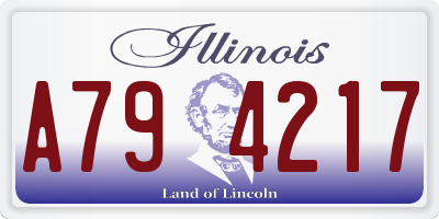 IL license plate A794217