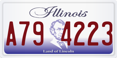 IL license plate A794223