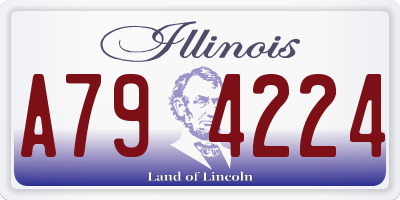 IL license plate A794224
