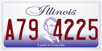 IL license plate A794225