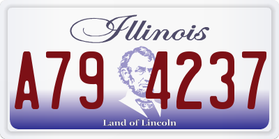IL license plate A794237