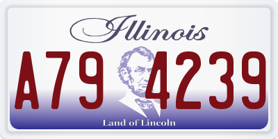 IL license plate A794239