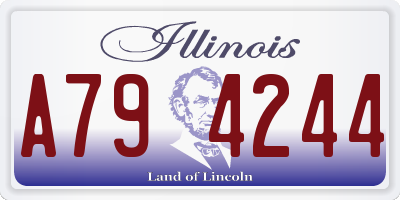 IL license plate A794244