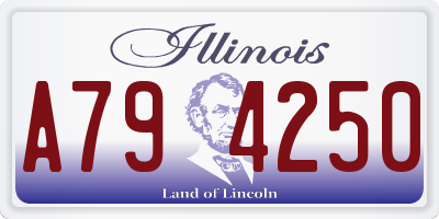 IL license plate A794250