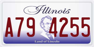 IL license plate A794255