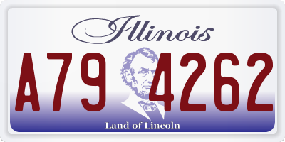 IL license plate A794262