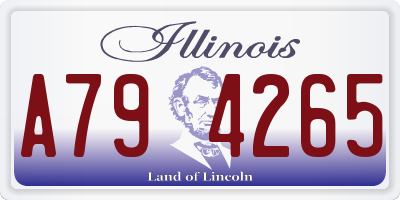 IL license plate A794265