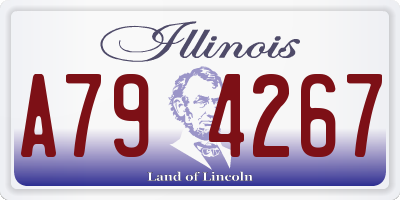 IL license plate A794267