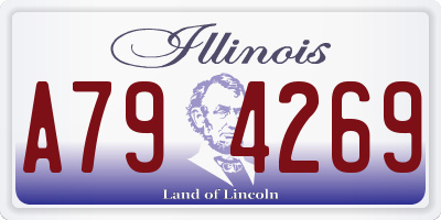 IL license plate A794269