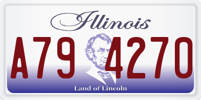 IL license plate A794270