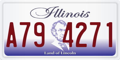 IL license plate A794271