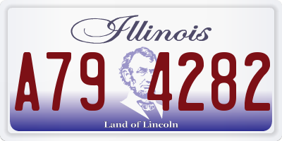 IL license plate A794282