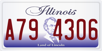 IL license plate A794306