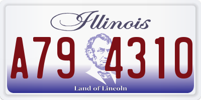 IL license plate A794310