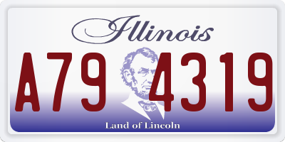 IL license plate A794319