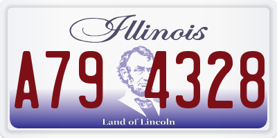 IL license plate A794328