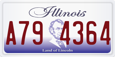 IL license plate A794364