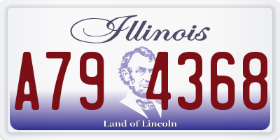 IL license plate A794368